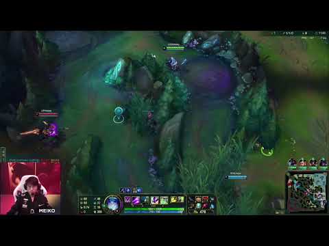 Meiko Lulu POV vs ShiauC Leona ~ UP vs EDG ~ LPL Spring 2022 ~ Game 2