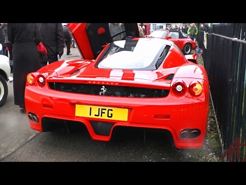 Straight-piped Ferrari Enzo - Start Up and Revs!
