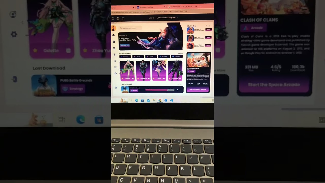 Game Dashboard UI/UX Designer - Mobile Legends Inspired