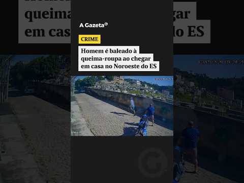 Homem é baleado à queima-roupa ao chegar em casa em Barra de São Francisco #shorts #noticias