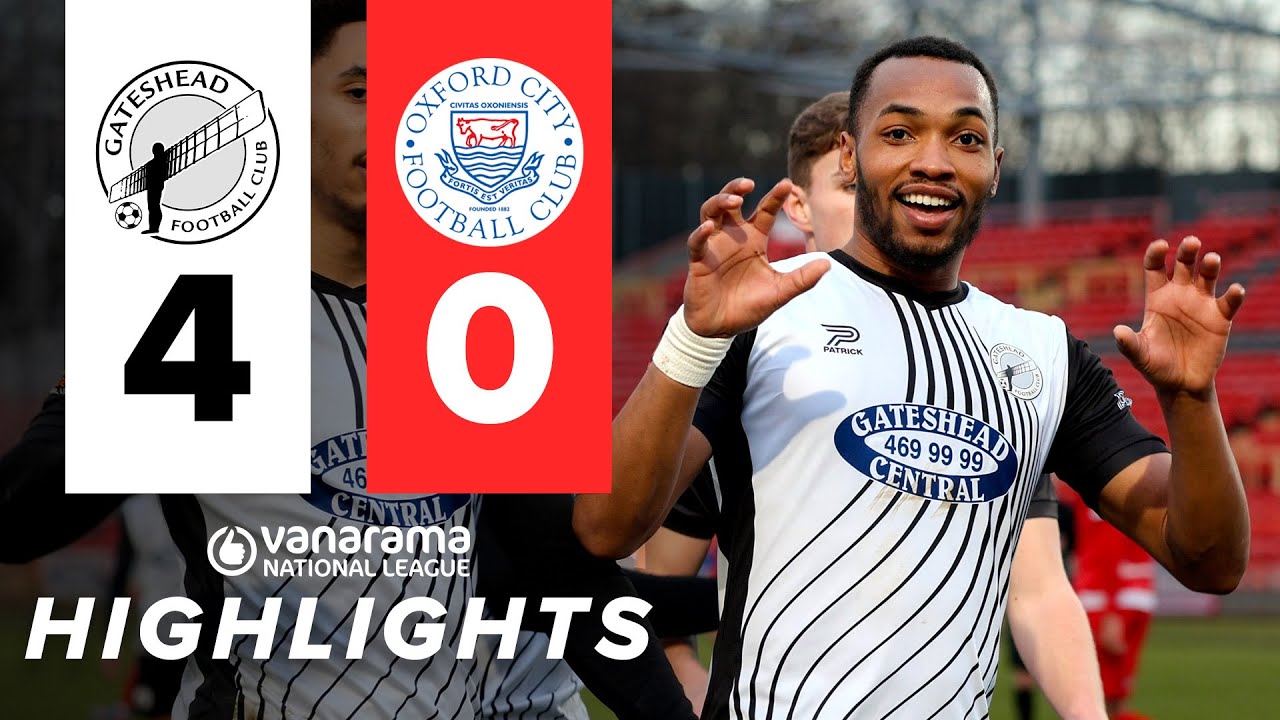 Marcus Dinanga HAT-TRICK seals big win for Gateshead! 🐻 | Gateshead 4-0 Oxford City | HIGHLIGHTS