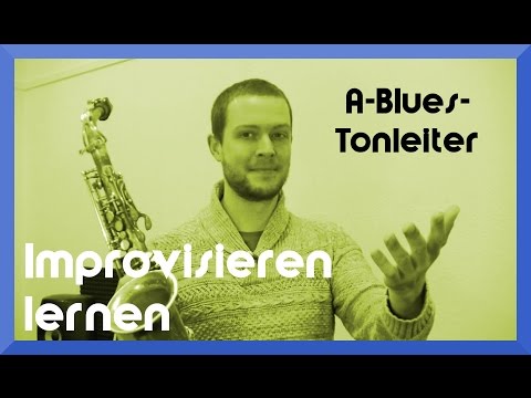 A-Blues-Tonleiter und ein Blues-Lick auf dem Saxophon - Video: Saxophon Improvisation