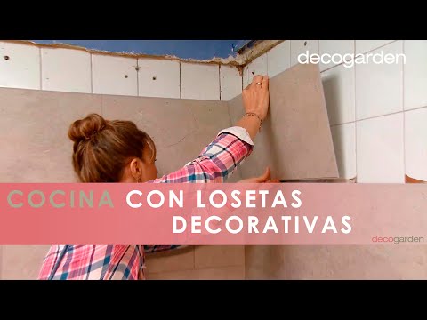 Revestir la pared de la cocina con losetas decorativas - Decogarden