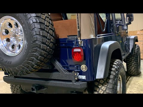 JEEP TJ Rugged Ridge Rear Bumper/Tire Carrier Install