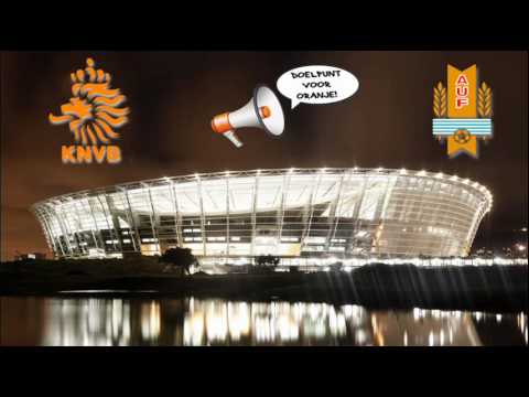 Doelpunt voor Oranje! voor NED - URU | WK2010