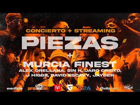 PIEZAS & JAYDER FT MURCIA FINEST - CONCIERTO EN MURCIA (SALA GARAJE BEAT CLUB)