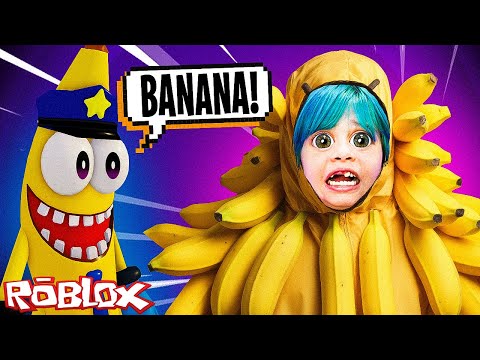BA BA BA BANANA!!! 🍌 ROBLOX Escape Banana Police Family OBBY! ( Alec GO! )