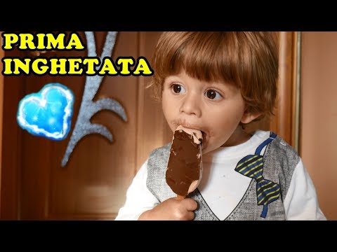PRIMA Înghețată din viața lui :) - Baby eat the first ice cream