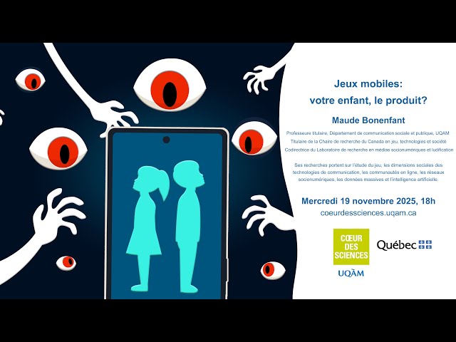 Conférence: «Jeux mobiles: votre enfant, le produit?»