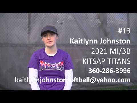 Kaitlynn Johnston Softball Skills Video