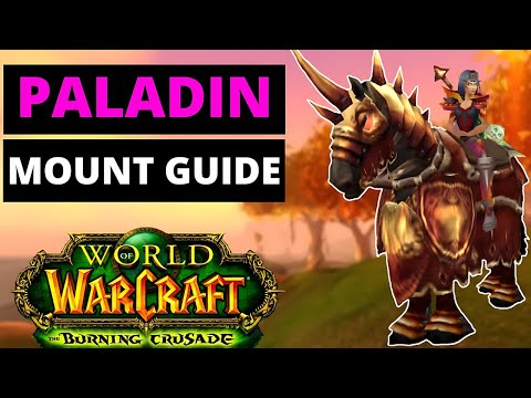 WoW TBC Blood Elf Paladin Epic Mount Guide - Summon Thalassian Charger