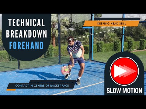 Padel Forehand - SLOW MOTION - Technique Breakdown!!