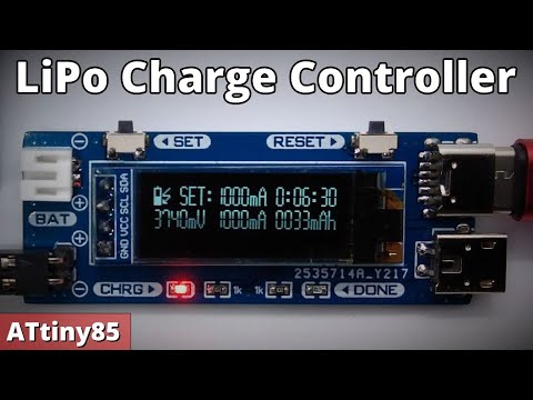 TinyCharger - LiPo Charge Controller - ATtiny85