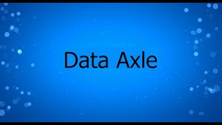 Database Feature: Data Axle: Reference Solutions (Reference USA)