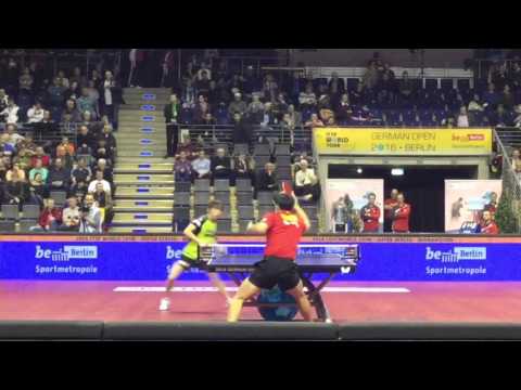 Ma Long big FH (vs Koki Niwa @ German Open 2016)