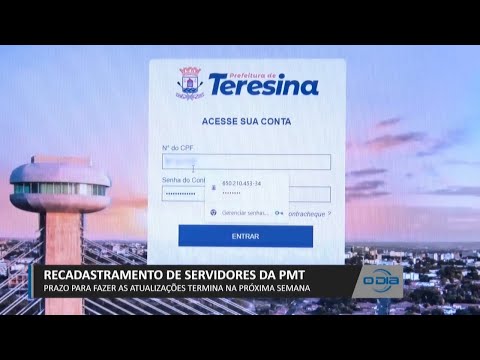 Servidores da Prefeitura de Teresina têm até próxima semana para recadastramento 01 05 2023