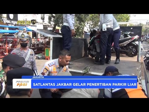 OPERASI PATUH JAYA 2024, SATLANTAS JAKBAR GELAR PENERTIBAN PARKIR LIAR
