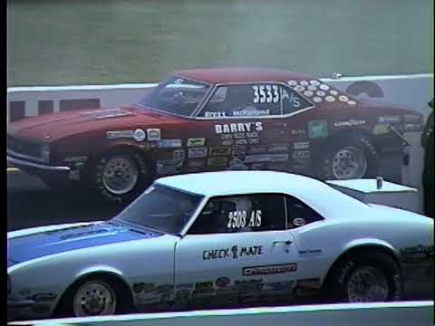 Part 1 of 3 1999 NHRA US Nationals Stock Super Stock Class Eliminations NHRA