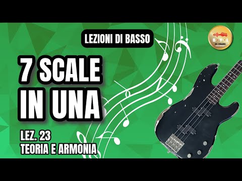 Bass Lessons #23 Theory and Harmony - 7 scales in one