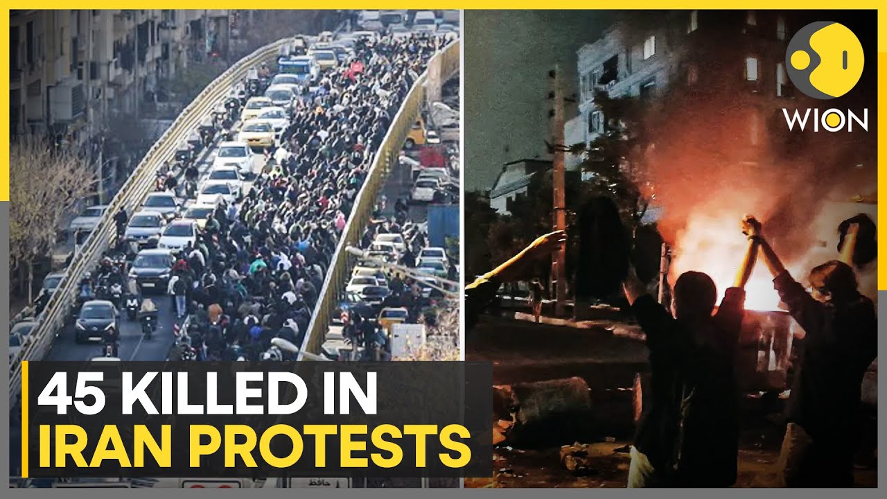 Iran Protests: Rights Group Says 45 Killed as Demonstrations Spread | WION