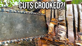 5 Reasons Your Chainsaw Cuts Crooked & How To Fix It!