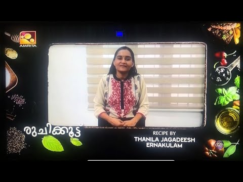 Amrita TV രുചിക്കൂട്ട് Cooking Show Yil Thanishas Media Yude Chocolate Unniappam Recipe Show