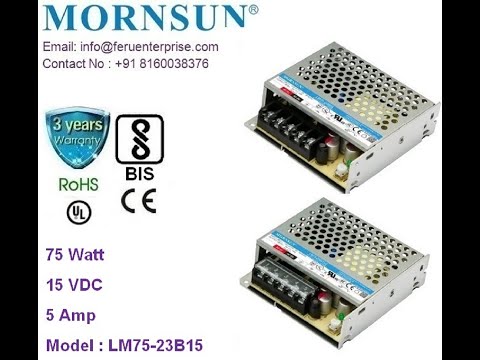 Lm75-23b15 mornsun smps power supply, output voltage: 15vdc,...