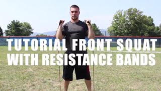 Front Squat with Resistance Band exercise video thumbnail