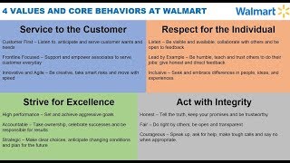 4 VALUES AND CORE BEHAVIORS AT WALMART via Doug McMillon