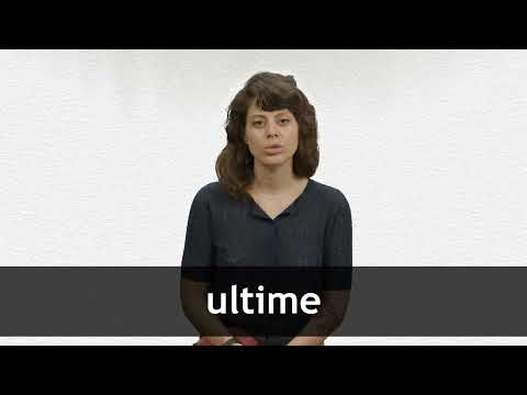 How to pronounce ULTIME in French