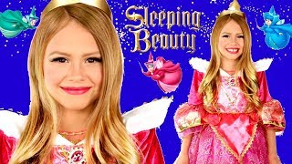 Disney Sleeping Beauty Princess Aurora Makeup and Costume