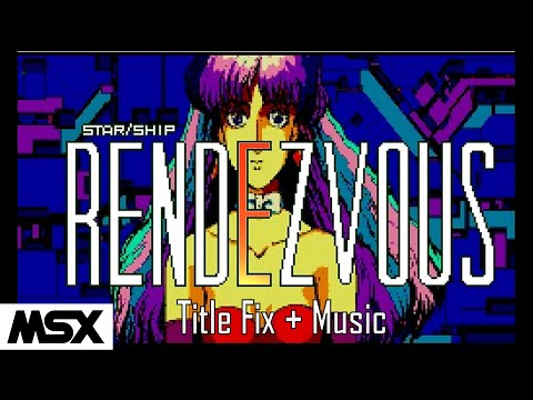 Starship Rendezvous  (スターシップランデブー) [Scaptrust] (1988) MSX Title Fix + Music