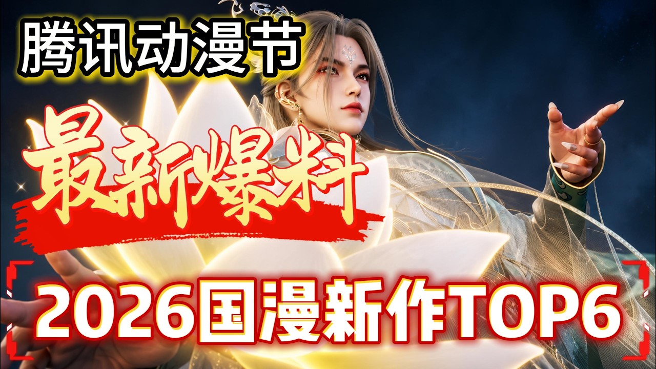 【国漫】2026腾讯动漫节最新爆料！下半年最值得期待新作TOP6 #国漫 #donghua #剑来
