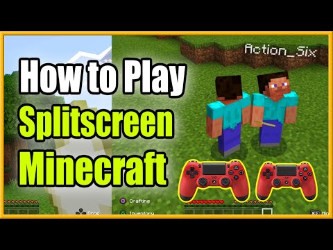 How to PLAY Minecraft Split Screen On PS4, Xbox, Switch, PC (Two to Four Players!)
