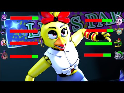 [SFM FNaF] TOP 5 FNAF VS FIGHT ANIMATIONS WITH HEALTHBARS