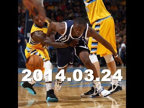 Reggie Jackson (2014.03.24) - 16 Pts, 11 Ast vs Nuggets