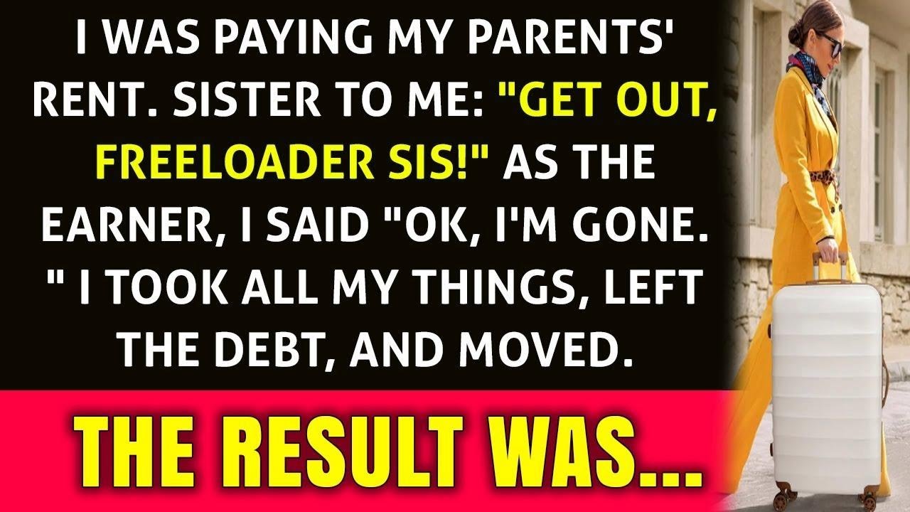 My Sister Called Me a 'Freeloader' Even Though I Pay the Family Home's Rent!