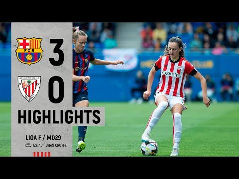 Imagen de portada del video HIGHLIGHTS | FC Barcelona 3-0 Athletic Club | Liga F 2022-23 29. J