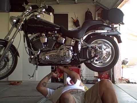 No Shock Removal DIY H-D Softail Lowering Kit Install