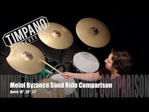 Meinl Byzance Vintage Sand Ride Comparison: NEW 18" Quick Sand, 20", 22"