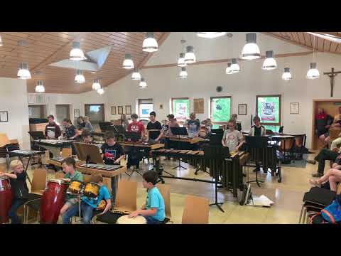 Modern Symphonic Percussion Ensemble unserer Jungend - bei der Probe