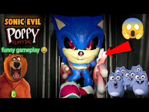 Grizzy The Lemmings | Found Sonic exe evil  Ni Poppy Playtime Chapter 1 Funny gameplay 😱 Must Watch