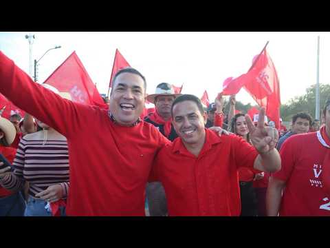 GRAN FIESTA EN LA CARAVANA DE LA VICTORIA EN PUERTO CASADO, Pre Candidatura de Mingo Vera (Lista 2A)