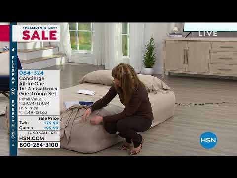 Concierge Collection AllinOne 16" Twin Air Mattress Gues...