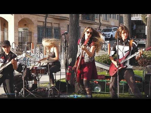 The Cristeas (Liliac Family Rock Band) - Great performance at Santa Monica Pier. CA. April 2017