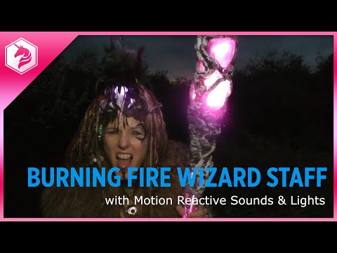 How To Make a Glowing Wizard Staff for Cosplay #adafruit