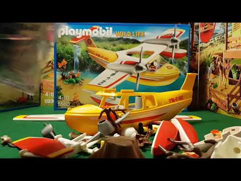 Unboxing Playmobil Wild Life. Hidroavión de Extincion de Incendios de Playmobil para niños. 5560.