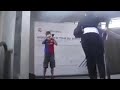 Guy plays Barça Anthem in Santiago Bernabéu