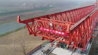 China’s first railway bridge using gluing techno