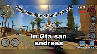 How to delete dff and txd cars in gta sa android